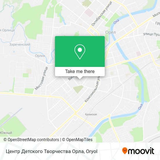 Центр Детского Творчества Орла map