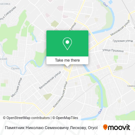 Памятник Николаю Семеновичу Лескову map