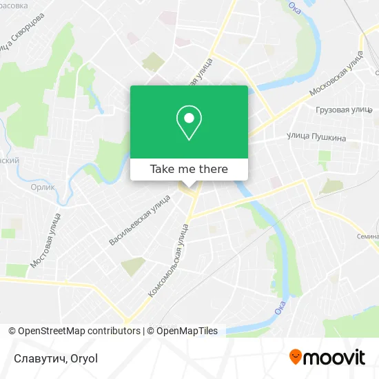 Славутич map