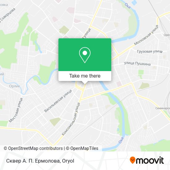 Сквер А. П. Ермолова map