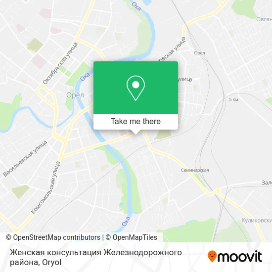 Женская консультация Железнодорожного района map