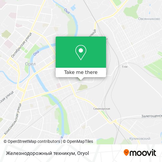 Железнодорожный техникум map