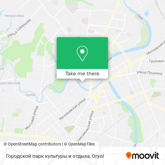 Городской парк культуры и отдыха map