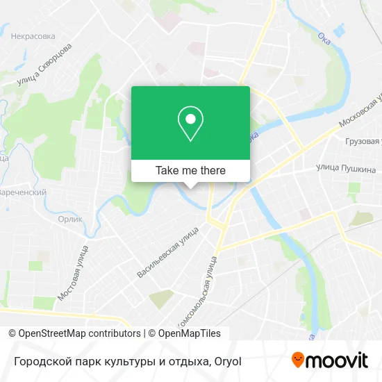 Городской парк культуры и отдыха map
