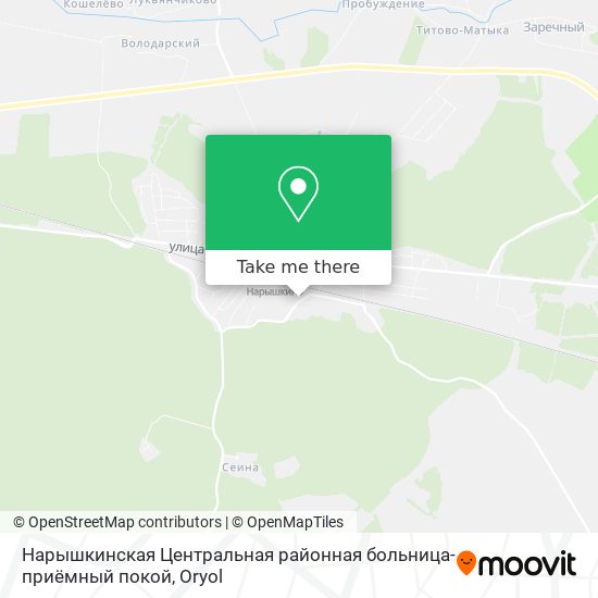 Нарышкинская Центральная районная больница-приёмный покой map