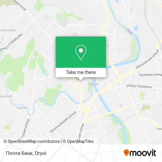 Почта банк map
