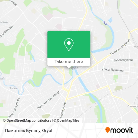 Памятник Бунину map