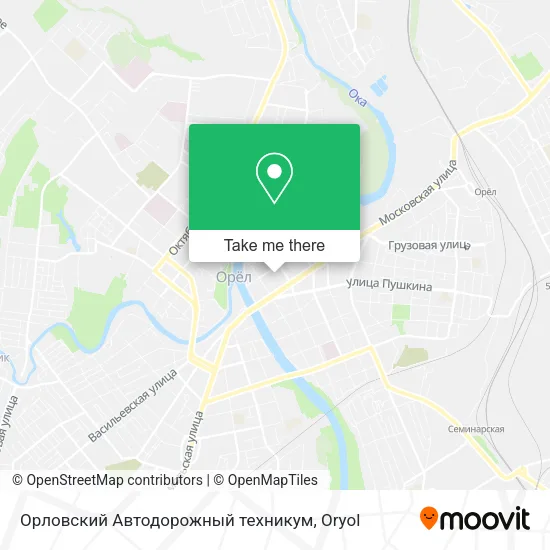 Орловский Автодорожный техникум map