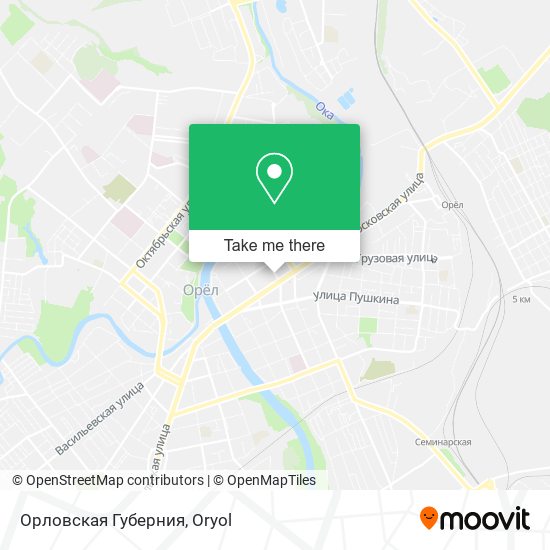 Орловская Губерния map