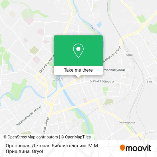 Орловская Детская библиотека им. М.М. Пришвина map