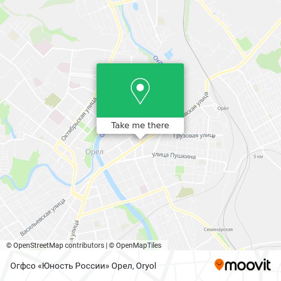 Огфсо «Юность России» Орел map