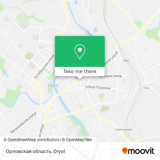 Орловская область map