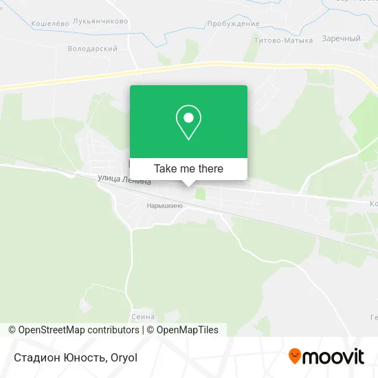Стадион Юность map