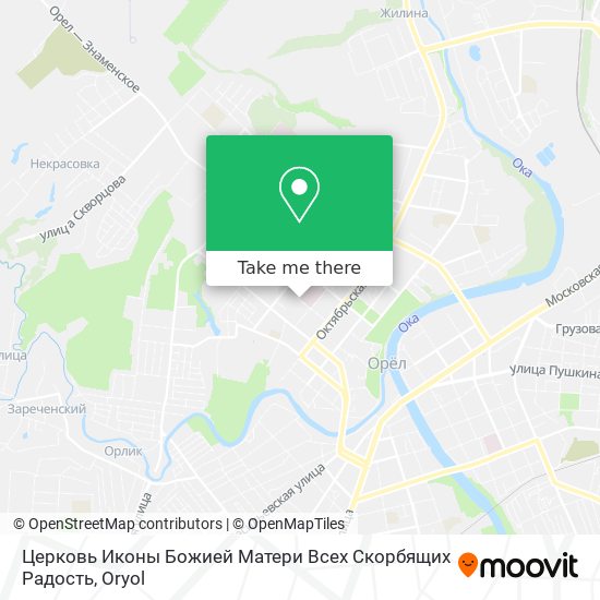 Церковь Иконы Божией Матери Всех Скорбящих Радость map