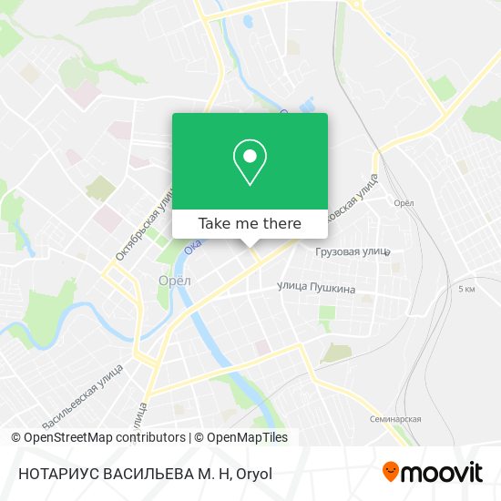 НОТАРИУС ВАСИЛЬЕВА М. Н map