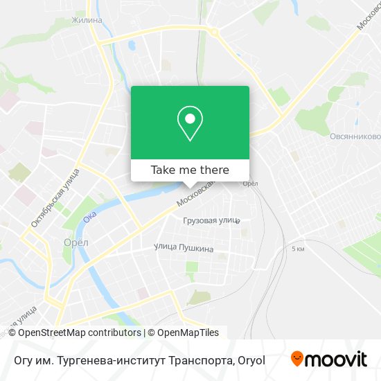 Огу им. Тургенева-институт Транспорта map