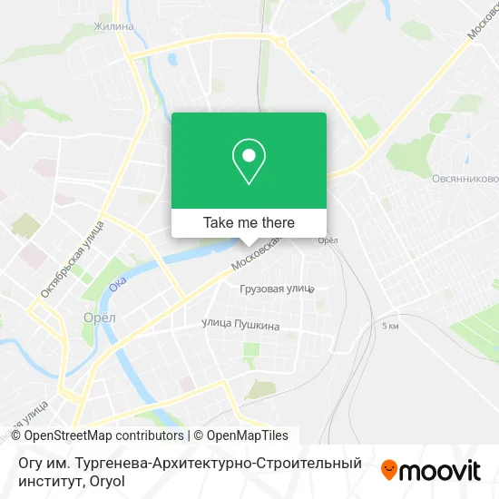 Огу им. Тургенева-Архитектурно-Строительный институт map