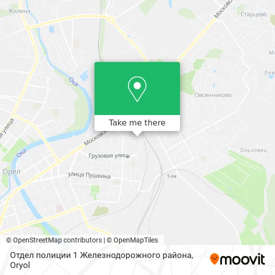Отдел полиции 1 Железнодорожного района map