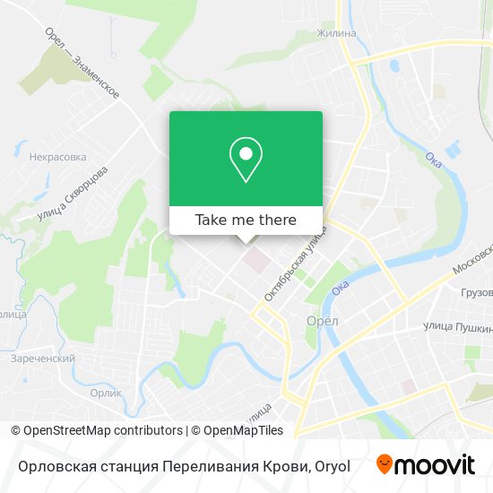 Орловская станция Переливания Крови map