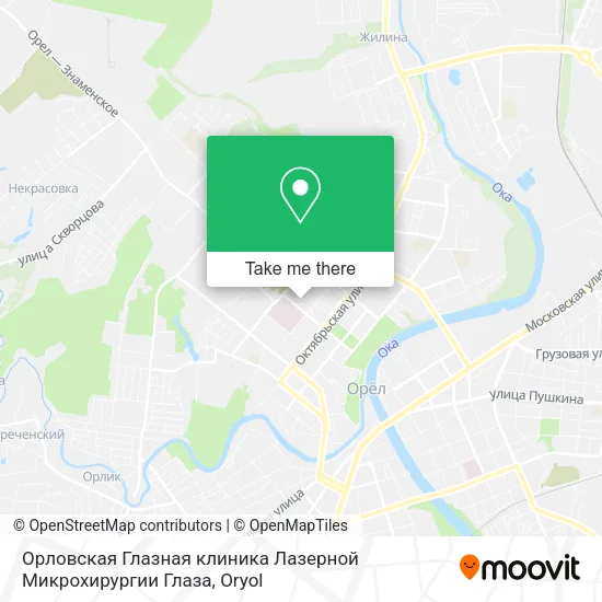 Орловская Глазная клиника Лазерной Микрохирургии Глаза map