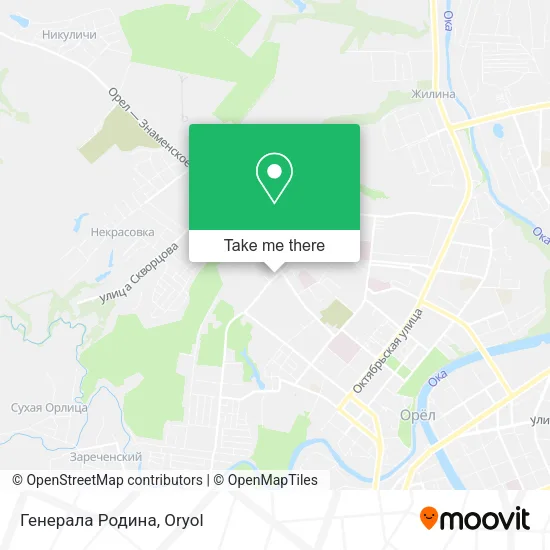 Генерала Родина map