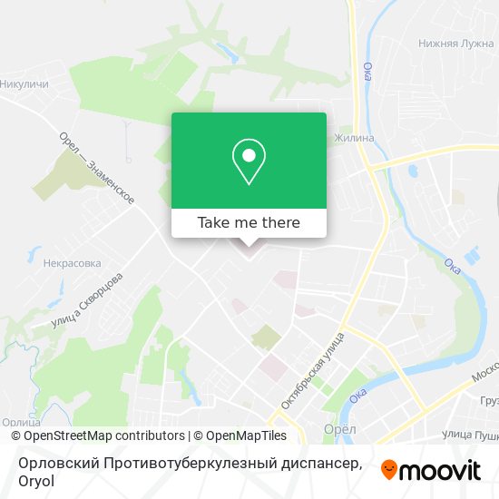 Орловский Противотуберкулезный диспансер map