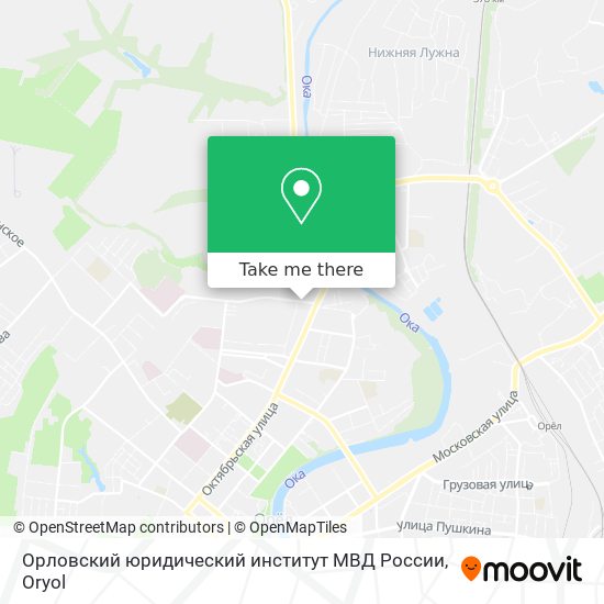 Орловский юридический институт МВД России map