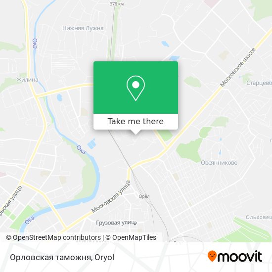 Орловская таможня map
