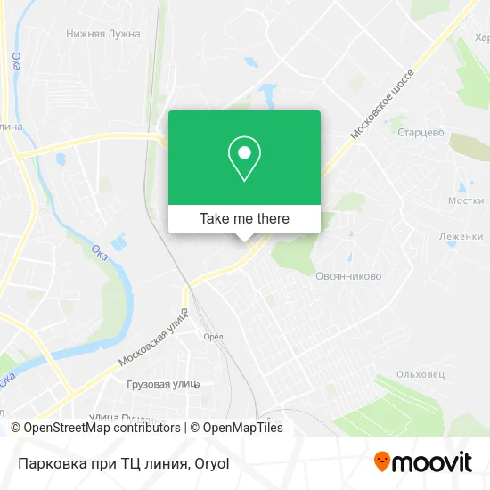 Парковка при ТЦ линия map