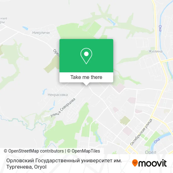 Орловский Государственный университет им. Тургенева map