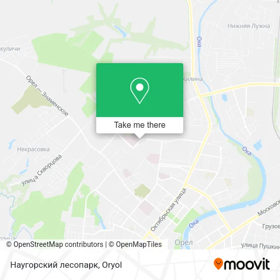 Наугорский лесопарк map
