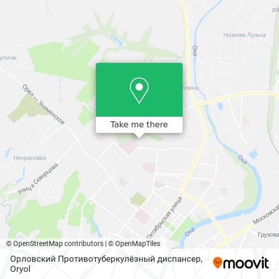 Орловский Противотуберкулёзный диспансер map