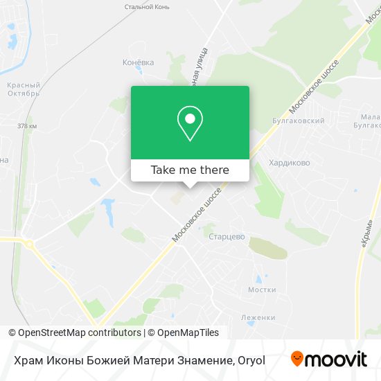 Храм Иконы Божией Матери Знамение map