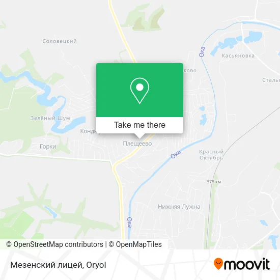 Мезенский лицей map