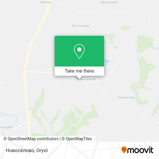 Новосёлово map