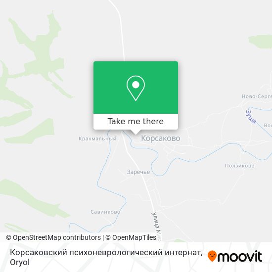 Корсаковский психоневрологический интернат map