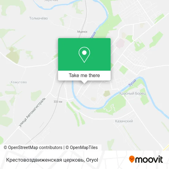 Крестовоздвиженская церковь map