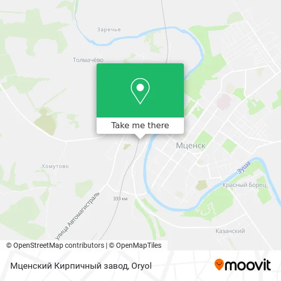 Мценский Кирпичный завод map
