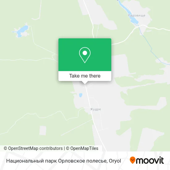 Национальный парк Орловское полесье map
