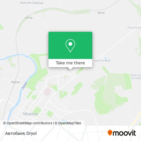 Автобаня map