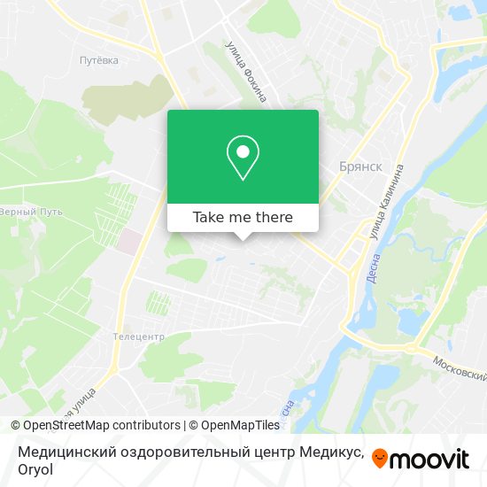 Медицинский оздоровительный центр Медикус map
