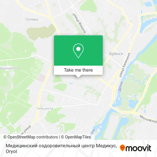 Медицинский оздоровительный центр Медикус map