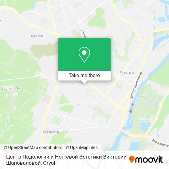 Центр Подологии и Ногтевой Эстетики Виктории Шаповаловой map