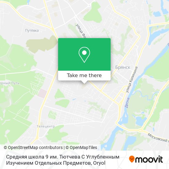Средняя школа 9 им. Тютчева С Углубленным Изучением Отдельных Предметов map