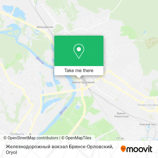 Железнодорожный вокзал Брянск-Орловский map
