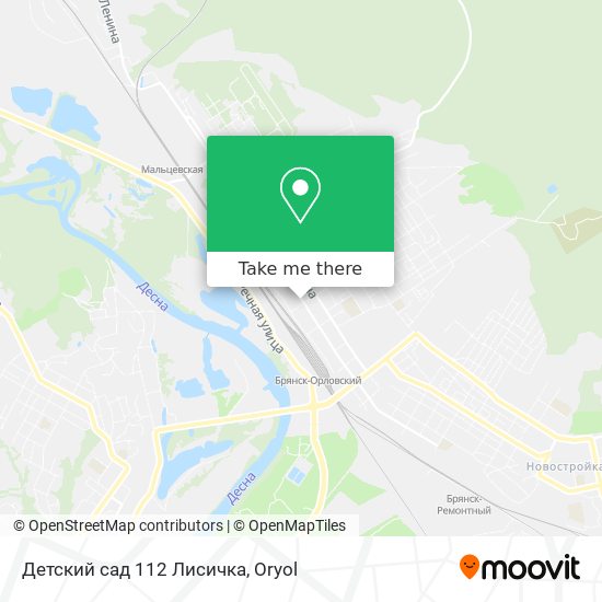 Детский сад 112 Лисичка map