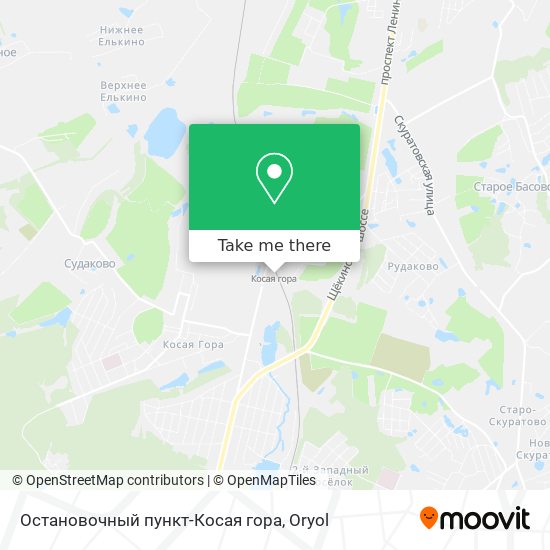 Остановочный пункт-Косая гора map