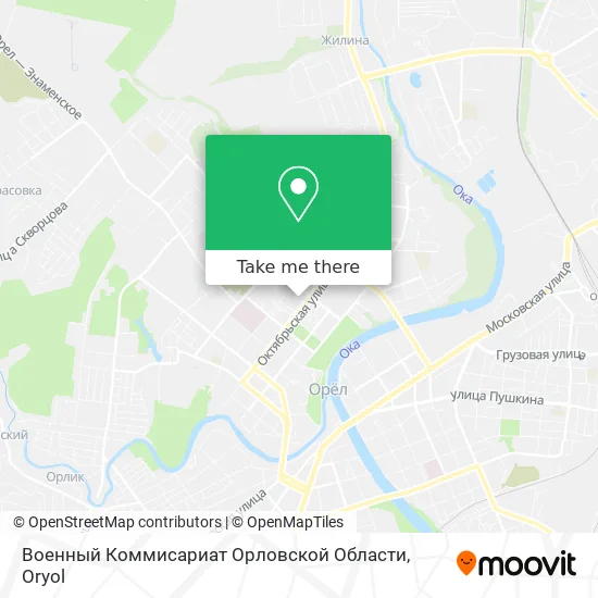 Военный Коммисариат Орловской Области map