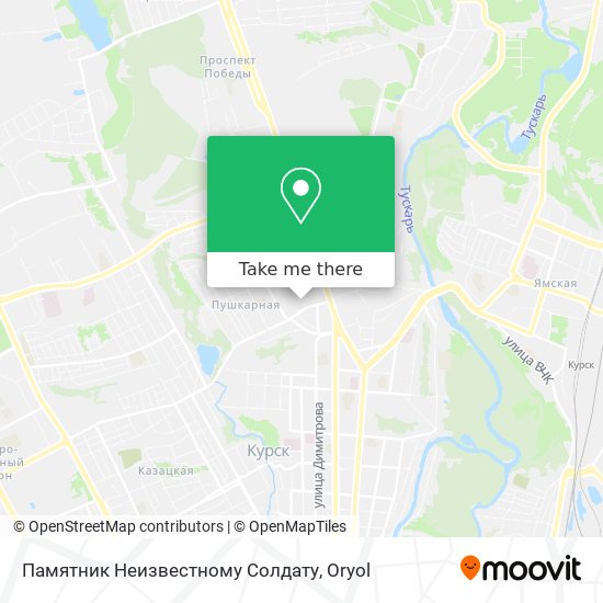 Памятник Неизвестному Солдату map