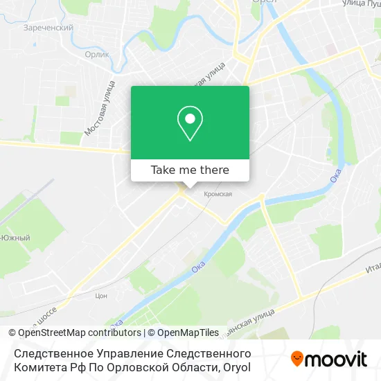 Следственное Управление Следственного Комитета Рф По Орловской Области map